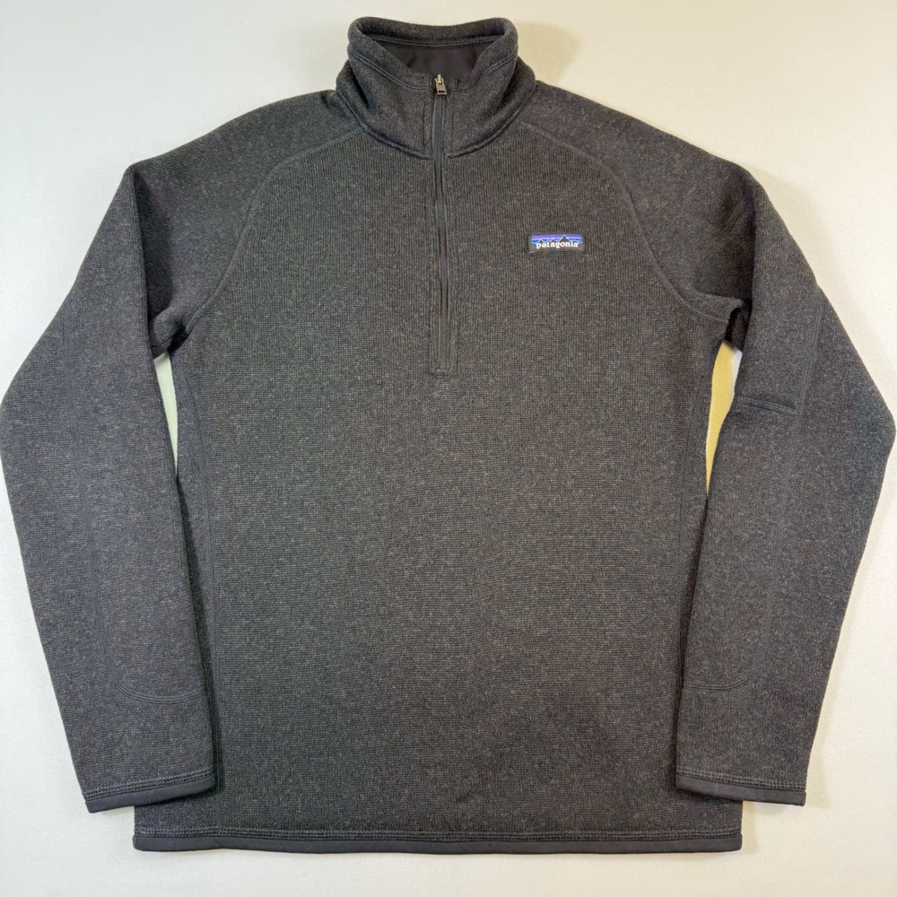 Patagonia Better Sweater Pullover Womens Medium Grey 1/4 Zip Fleece Gorpcore EUC